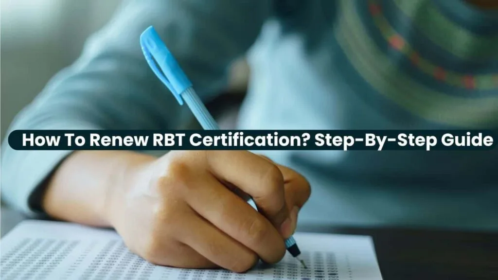 Renew RBT Certificate